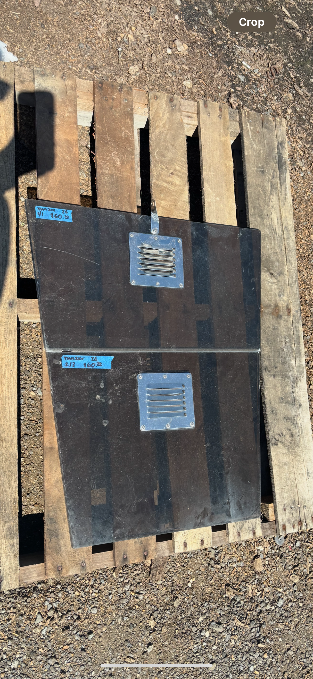 Set of 2 Plexiglass Companionway Boards OFF Tanzer 26 -- #28