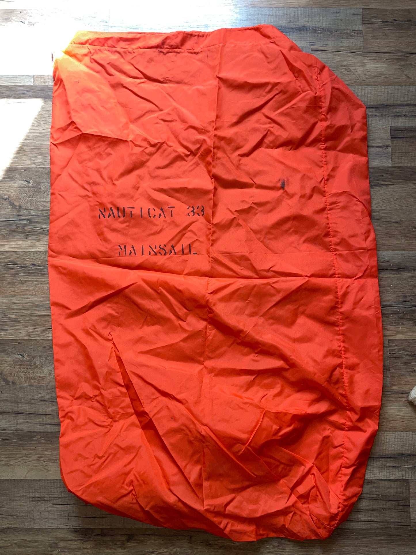 Orange Nauticat 33 Mainsail Bag