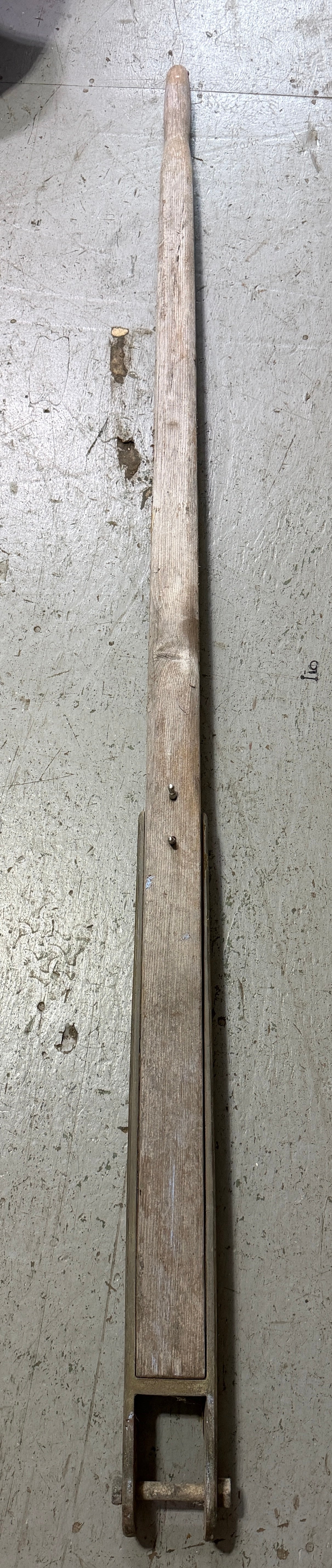 64.5" Long Tiller Handle With Bronzed Hardware - 2 1/8" Tiller Strap Width -- #24