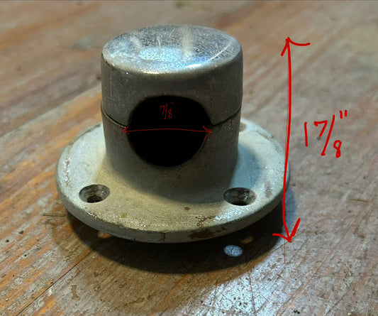 Vintage anchor hawse pipe/deck fitting w/ hinge cap