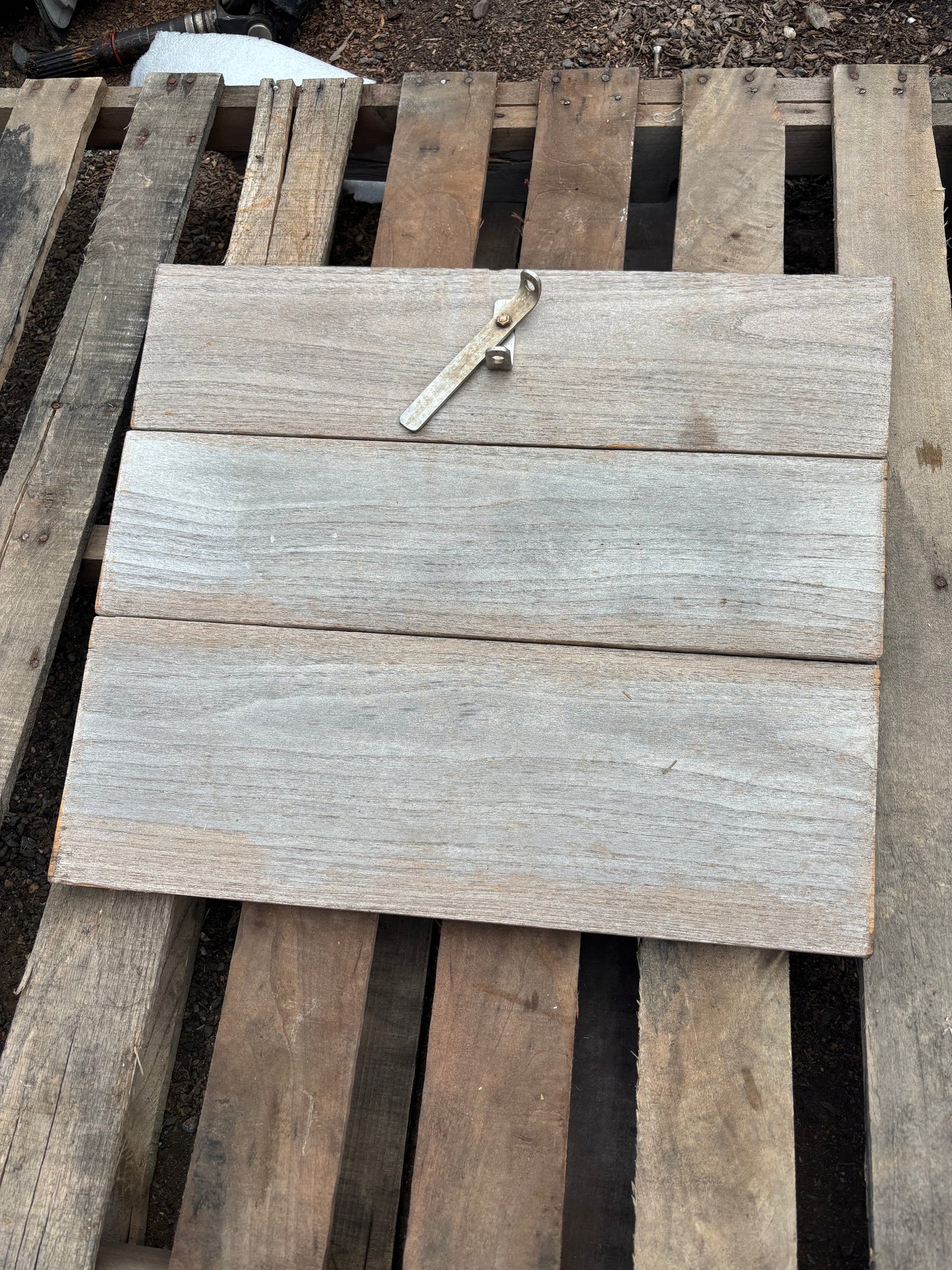 Set of 3 Teak Companionway Boards OFF Allied Princess  -- #32
