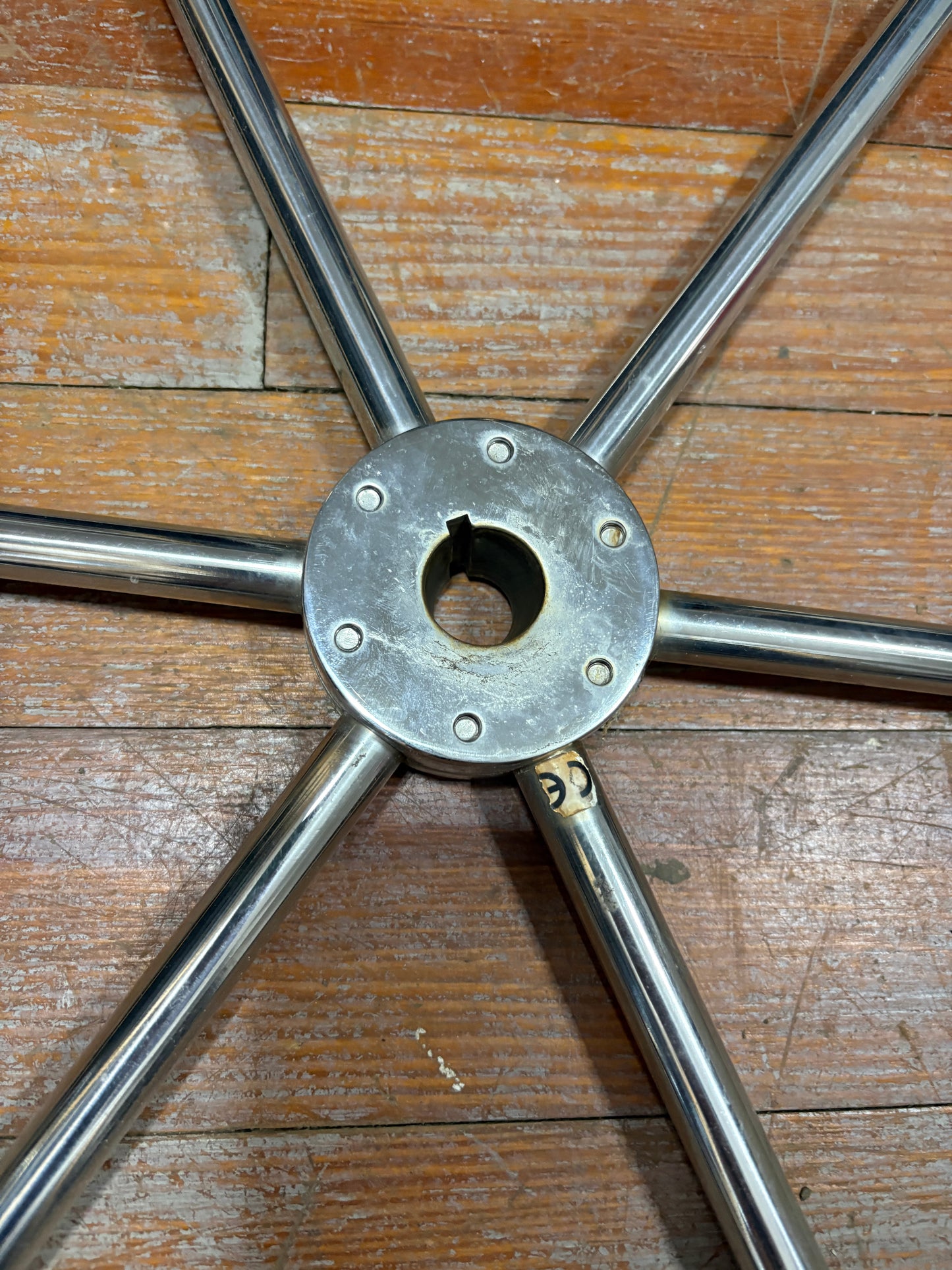 32"  Wheel with 1" to tapered 11/16" shaft
