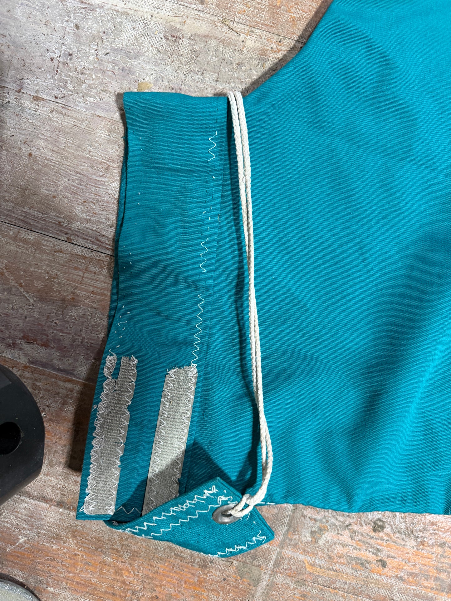 12'8" Long Teal Blue Mainsail Canvas Cover
