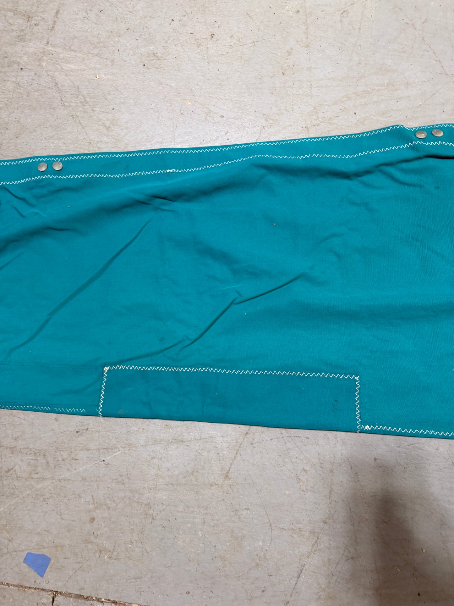 12'8" Long Teal Blue Mainsail Canvas Cover