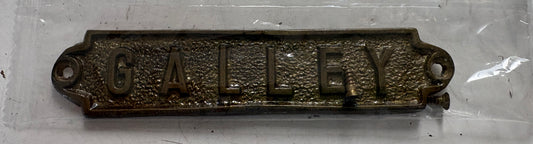 Bronze Galley Plaque NEW