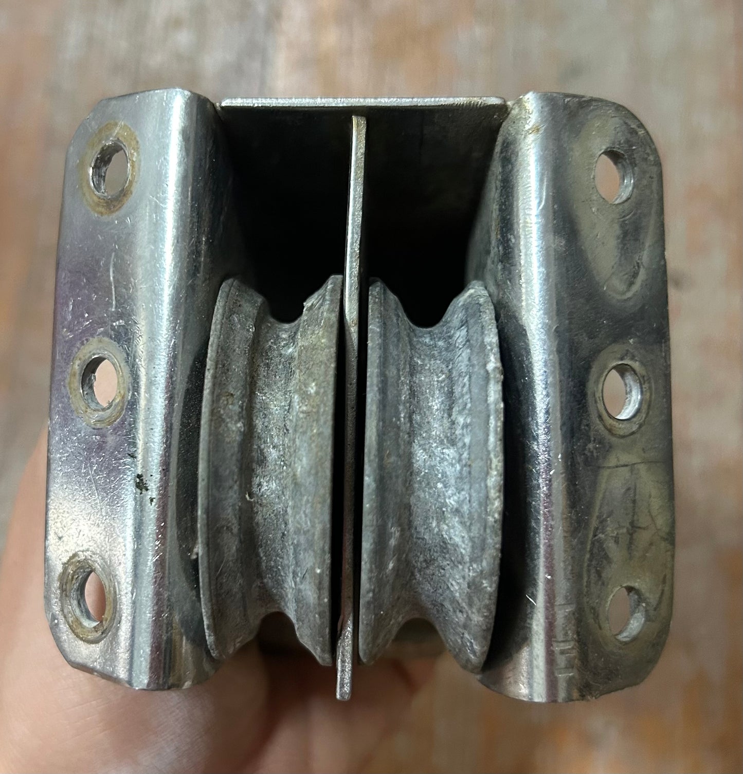 SS Double Wire Deck Block Pulley – 3/16” wire MAX