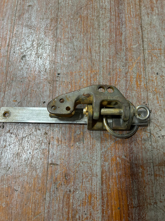 Vintage Bronze  Gooseneck  w/ Ring and Track– 1” Track, 3/8” Pin