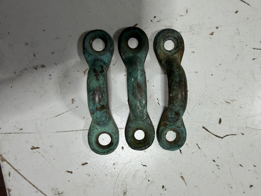 LOT OF 3 Bronze Deck Bows - 9/16" Wide x 7/16" Height