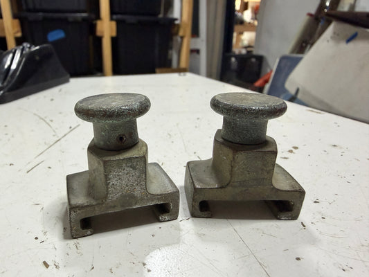 PAIR 1" Pull Top Bronzed Track Ends