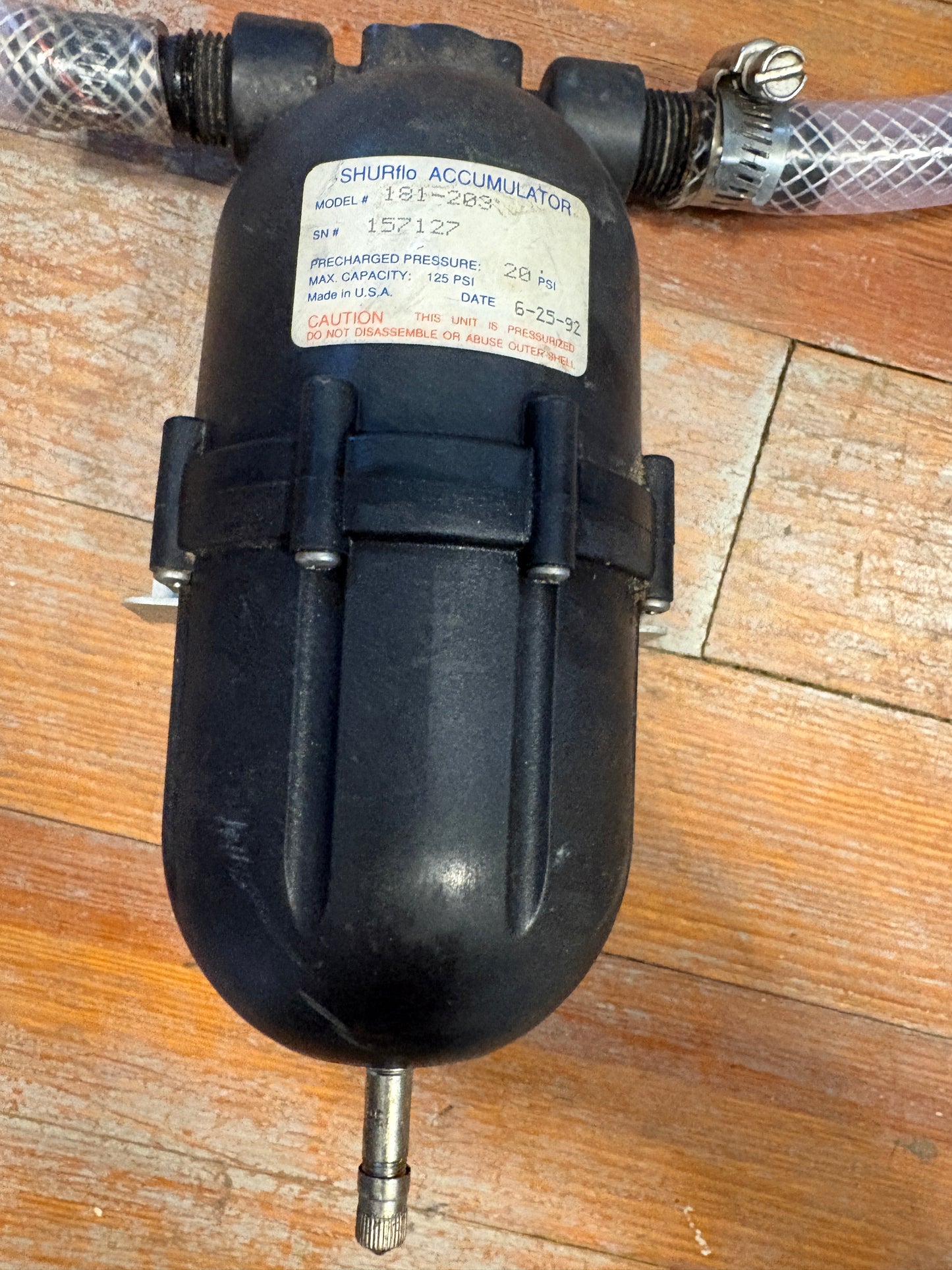 SHURFLO ACCUMULATOR MODEL 181-203