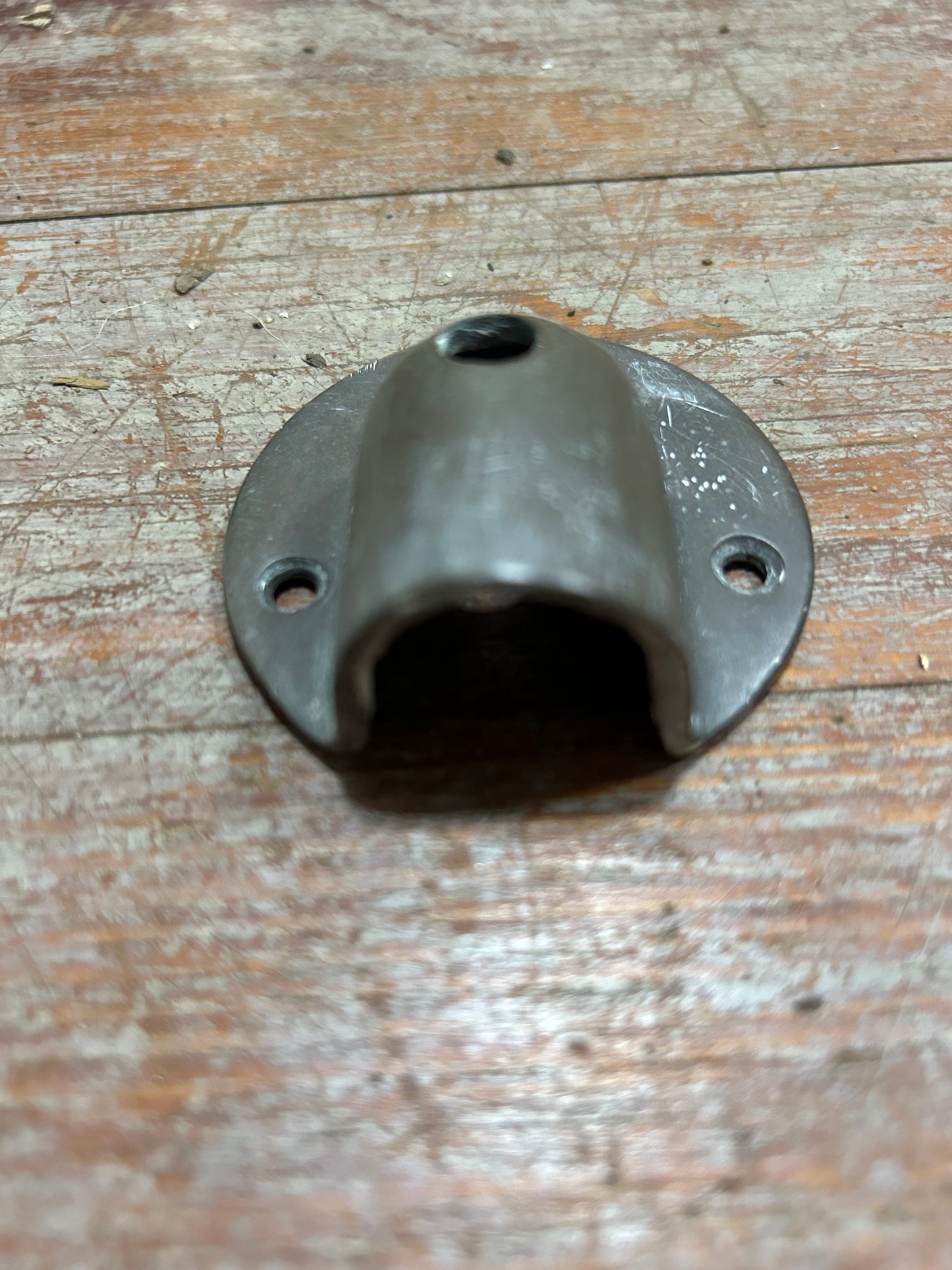 Vintage Stainless Steel Marine Clamshell Vent Cover – 2-1/4” Dia, 7/8” Opening