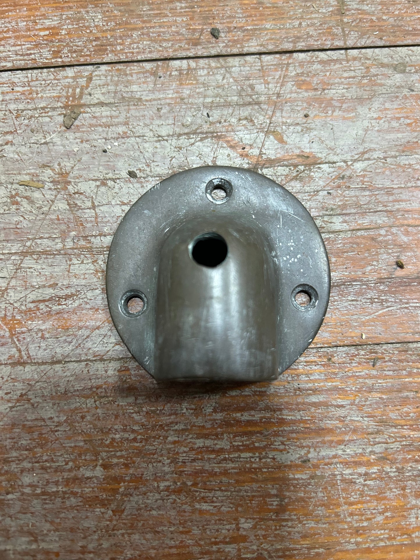 Vintage Stainless Steel Marine Clamshell Vent Cover – 2-1/4” Dia, 7/8” Opening
