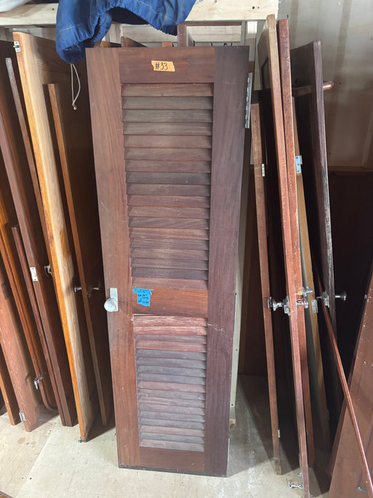 Silverton 32 Louvered Interior Door - 66 1/4" x 19"-- #33