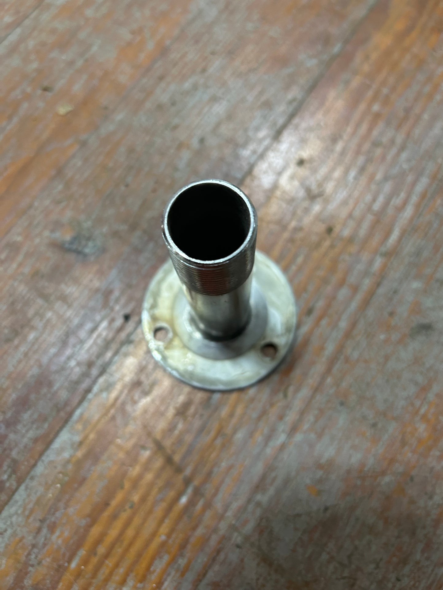 SS Boat Flag Pole Mount Holder Base – 7/8” ID Tube, 2-3/4” Flange