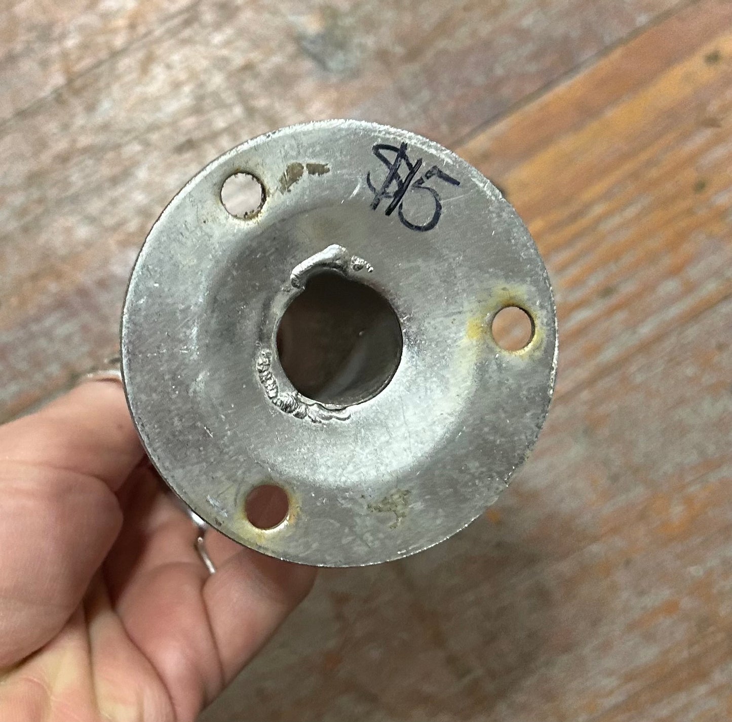 SS Boat Flag Pole Mount Holder Base – 7/8” ID Tube, 2-3/4” Flange