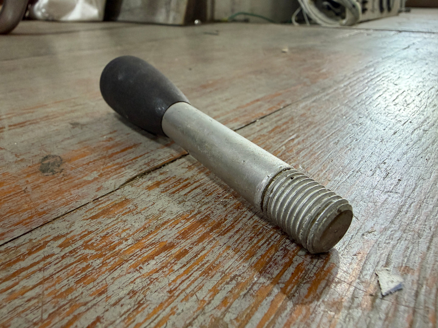 4 7/8" Long Aluminum Threaded Handle - 9/16" Diameter