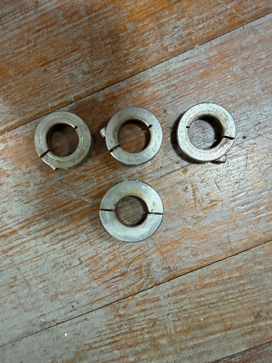 LOT OF 4 Tube Fastener / Stopper - 1" Diameter