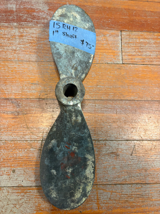 15 RH 12 1" Shaft 2 Blade Prop