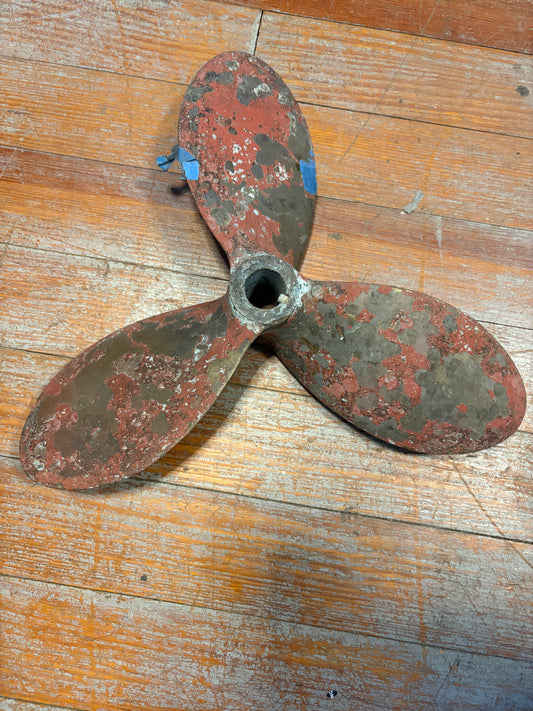 16 LH 12 1" to  7/8"  Tapered Shaft 3 Blade Bronze Propeller