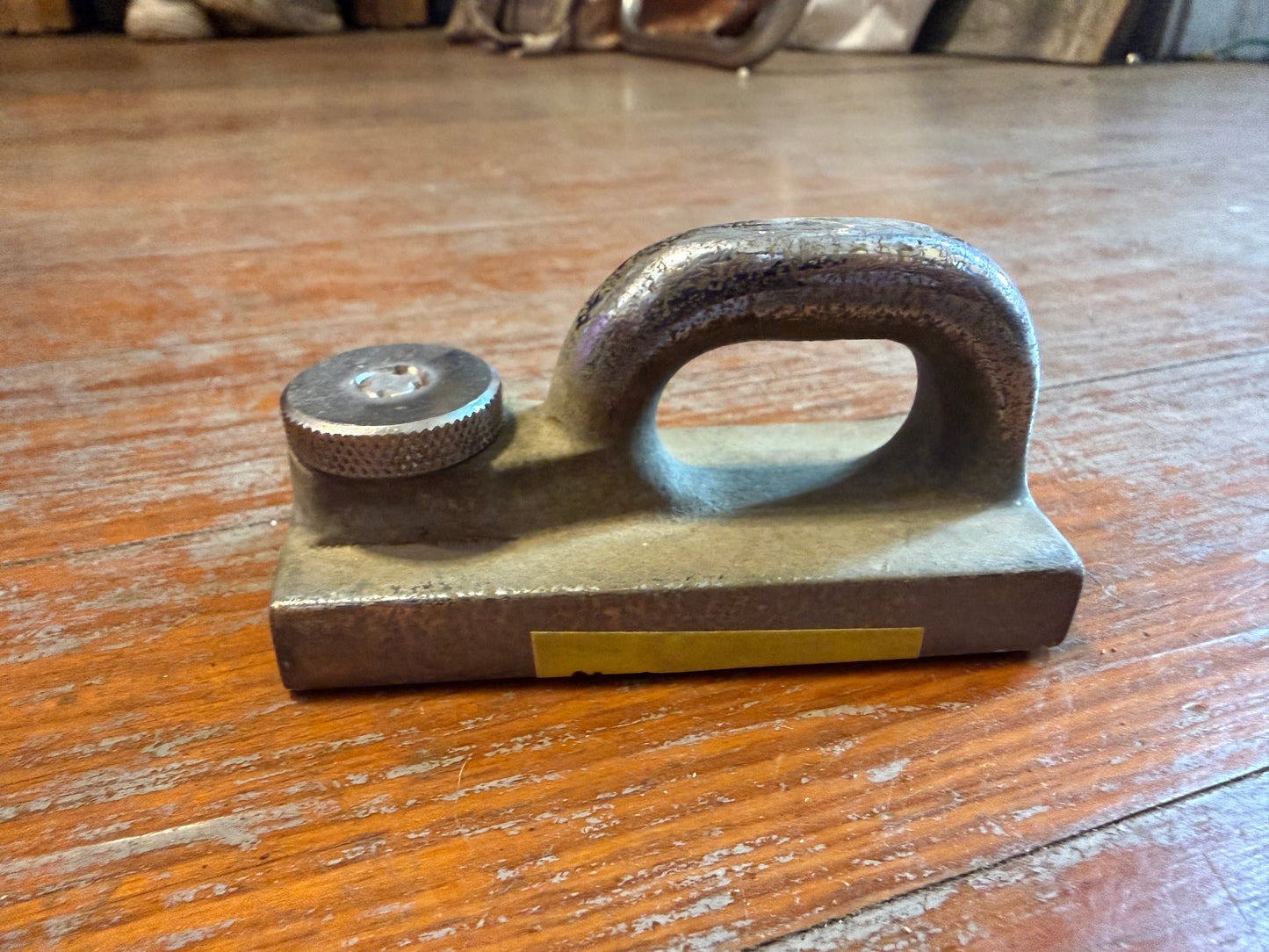 Chromed Bronze 1 1/4” Track Car - 1 3/8” x 5/8” Eye Pull Top