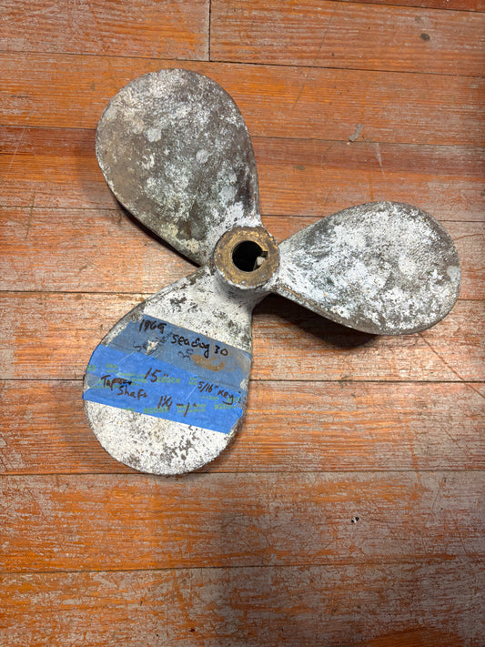 3 Blade Bronze Prop 15" LH from Sea Dog 30