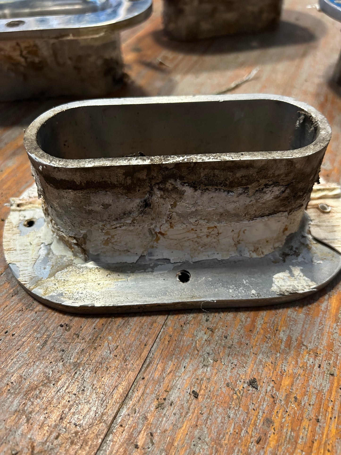 Stainless Steel Oval Deck Hawse Pipe 7” x 4” Marine Boat