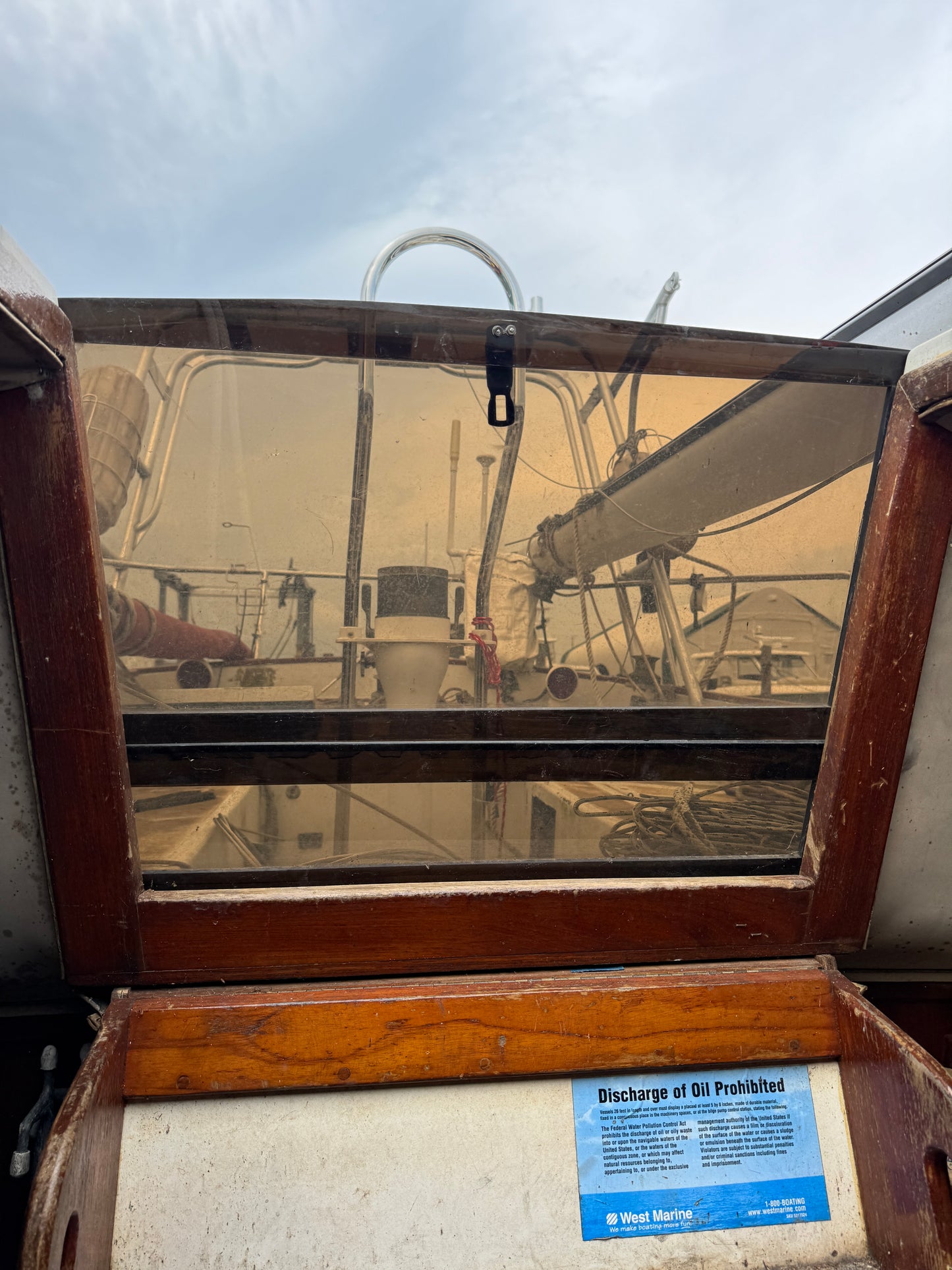 Companion way Boards from Downeaster 38 Plexiglass