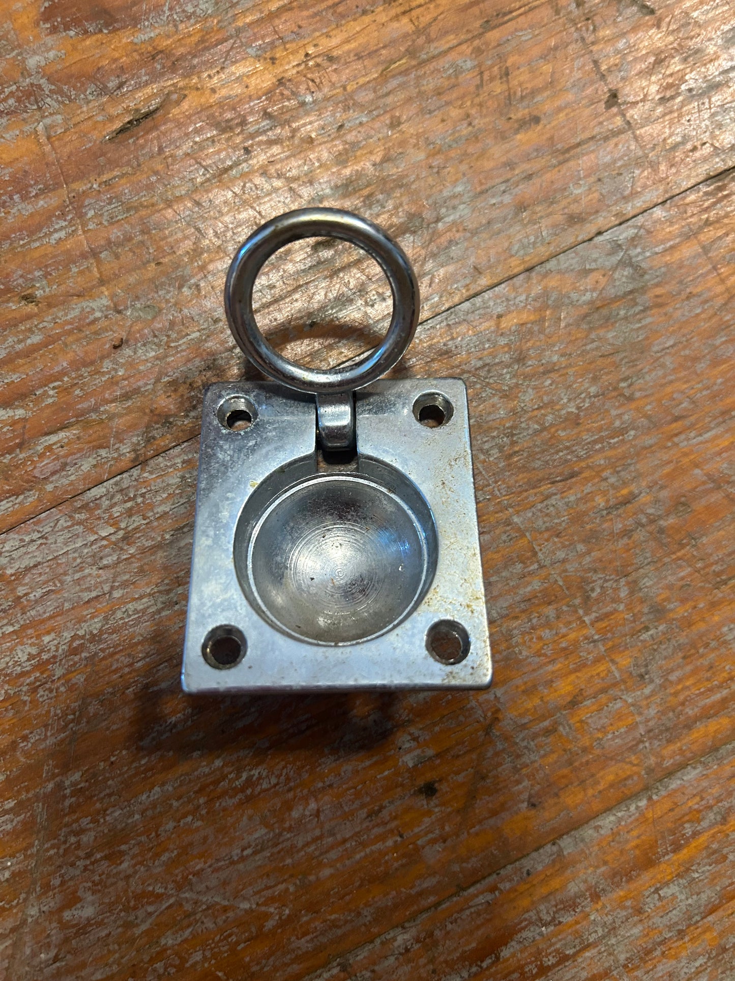 Stainless Flush Ring Pull Latch