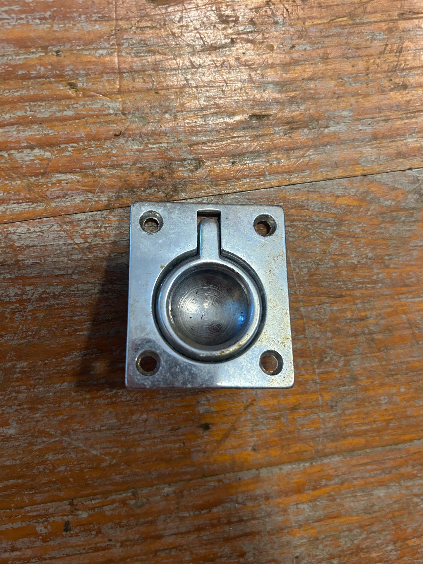 Stainless Flush Ring Pull Latch