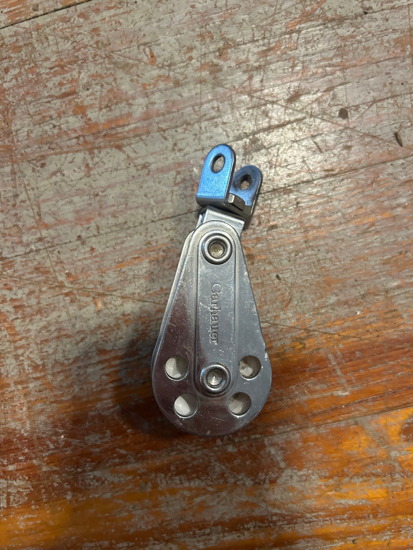 Garhauer Single Swivel Block 1-3/8” Sheave Stainless Sailboat Pulley 3/8” Line