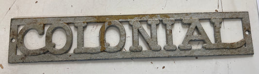 Colonial Plaque 14"