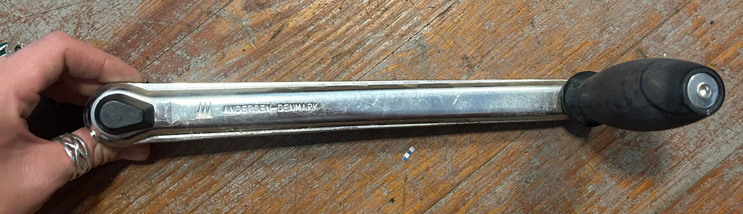 Andersen Denmark 10-7/8” Stainless Sailboat Winch Handle Locking 5/8” Star Drive