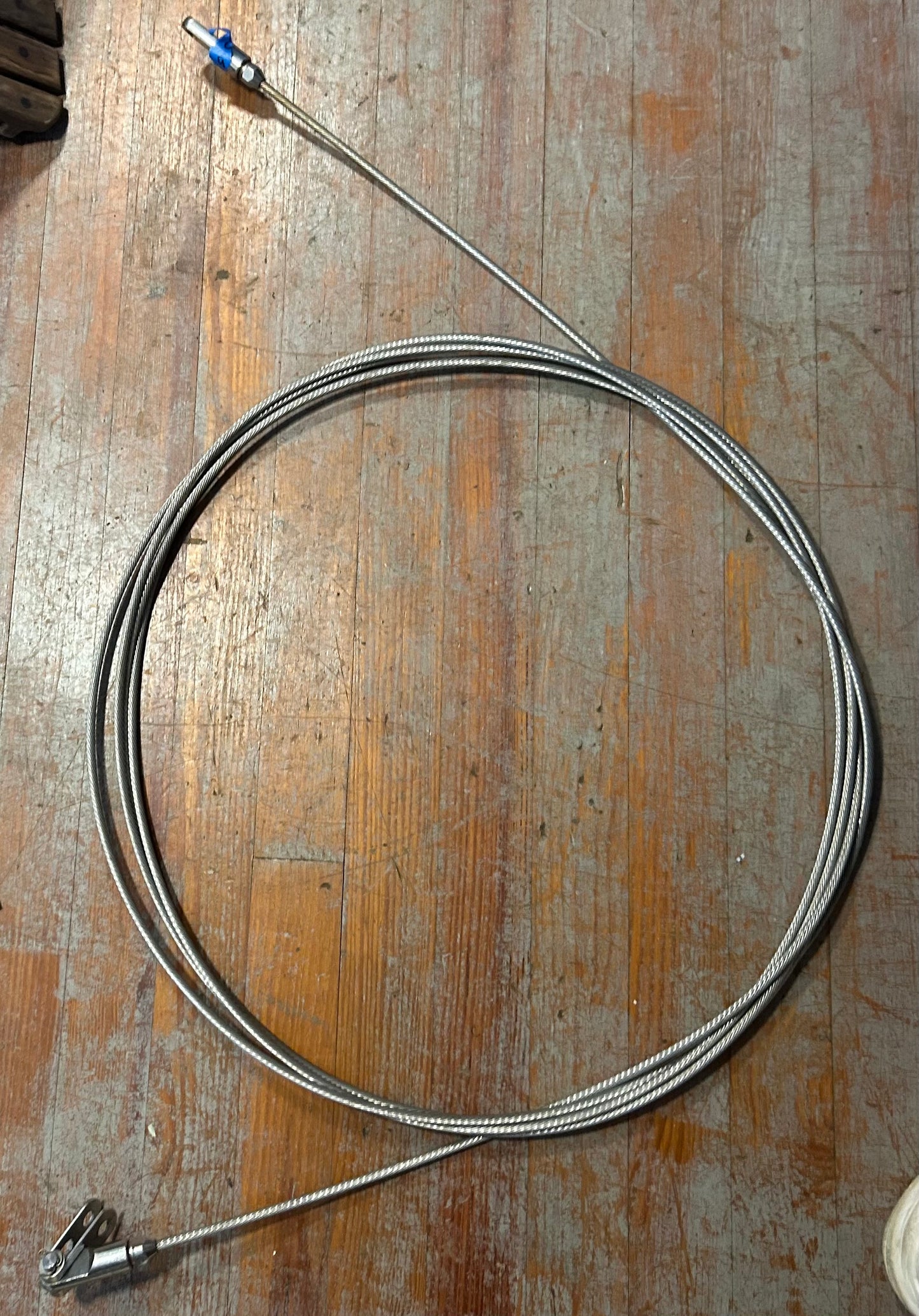Stainless Steel Forestay w/ Turnbuckle 33’ 5”-  1/4” Wire 1/2” Pins