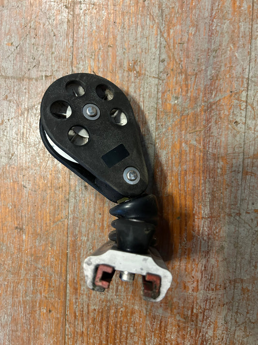 Single Block Track Car Pull Top 3” Sheave 3/8” Line