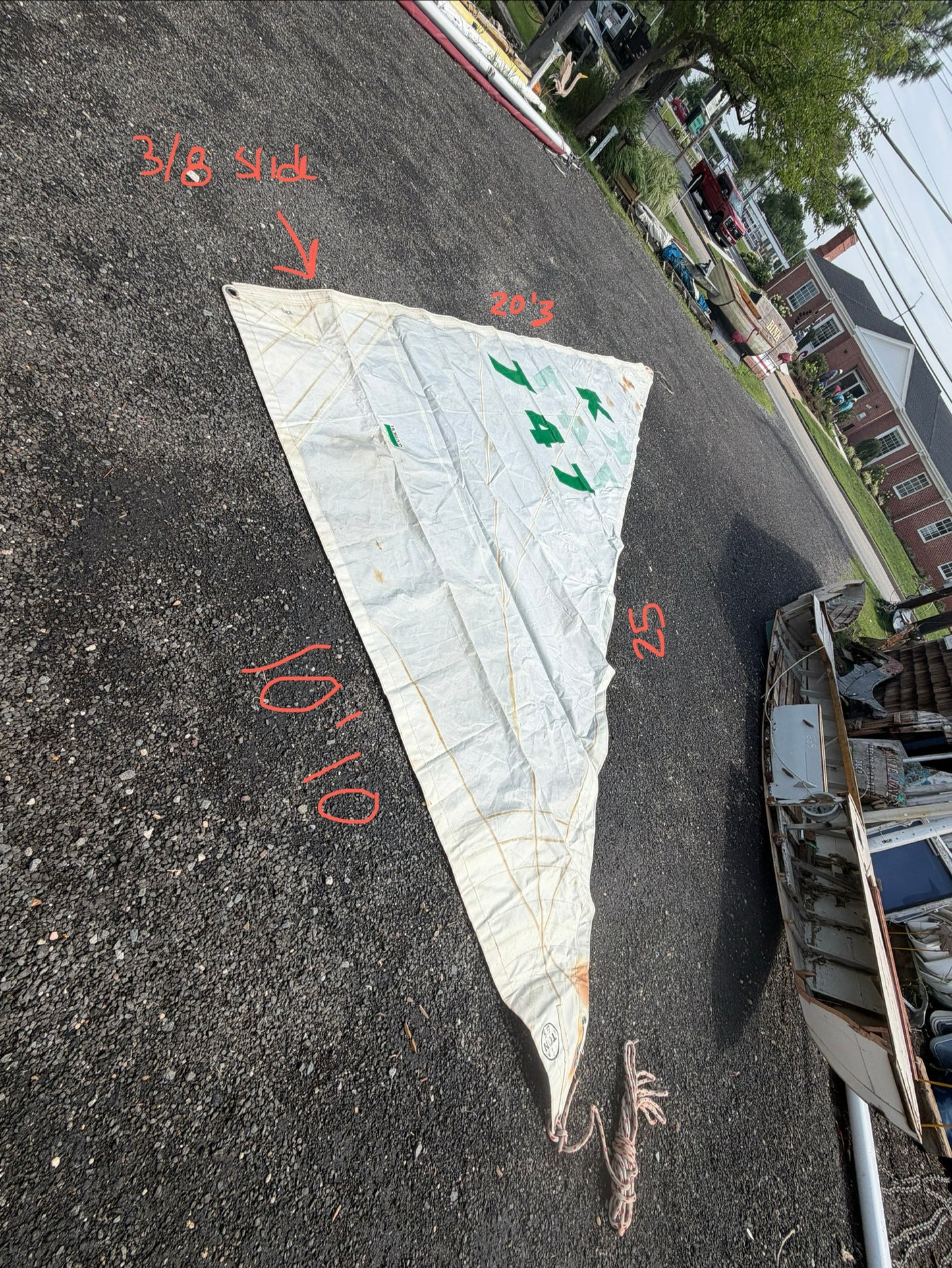 Humphries 42 IOR - T R Y Sail - 20'3" x 25' x 10'10"
