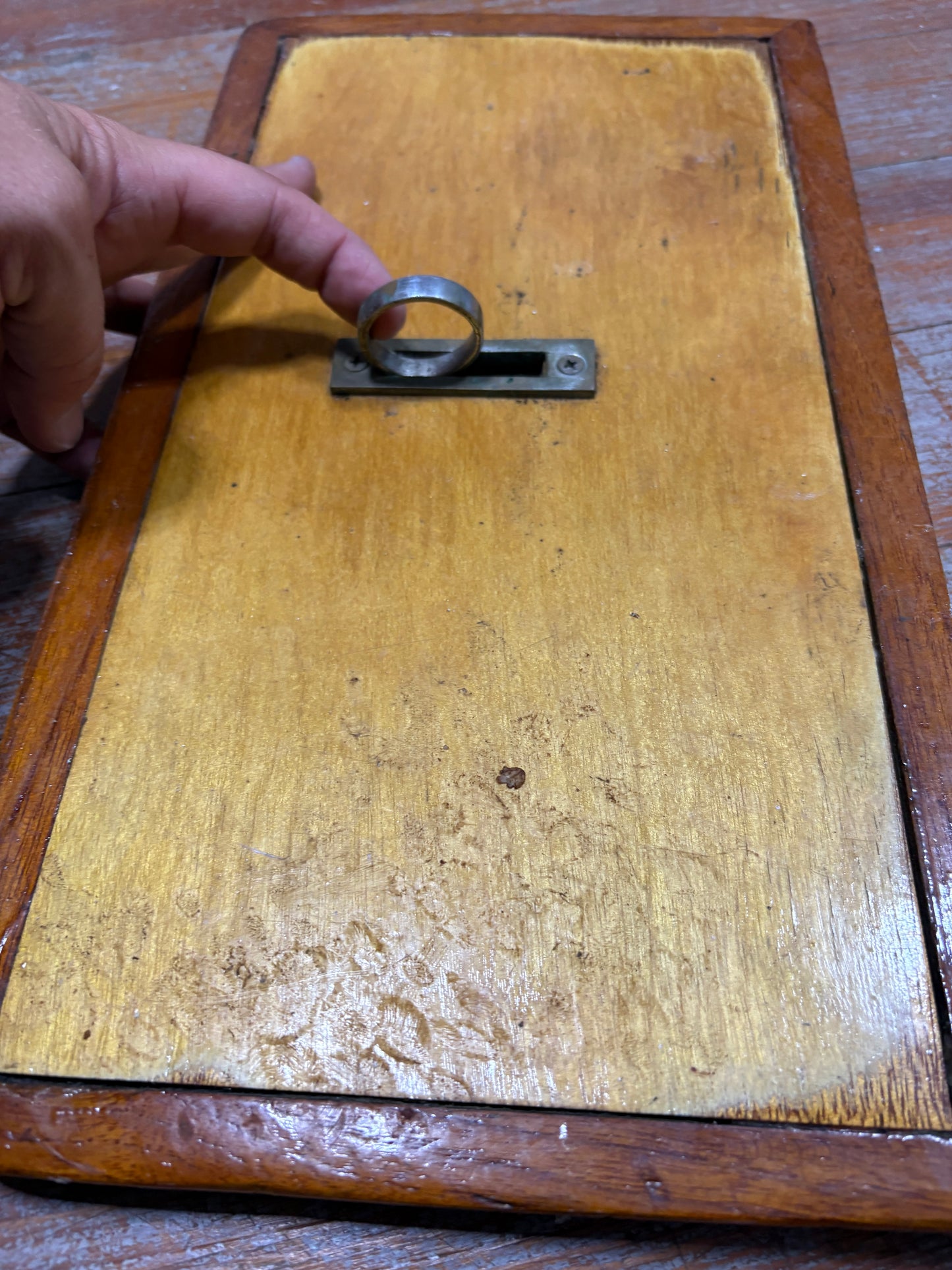 Teak Interior Ice Box Lid from Tripp 30 15 1/2 x 8 1/2" #340