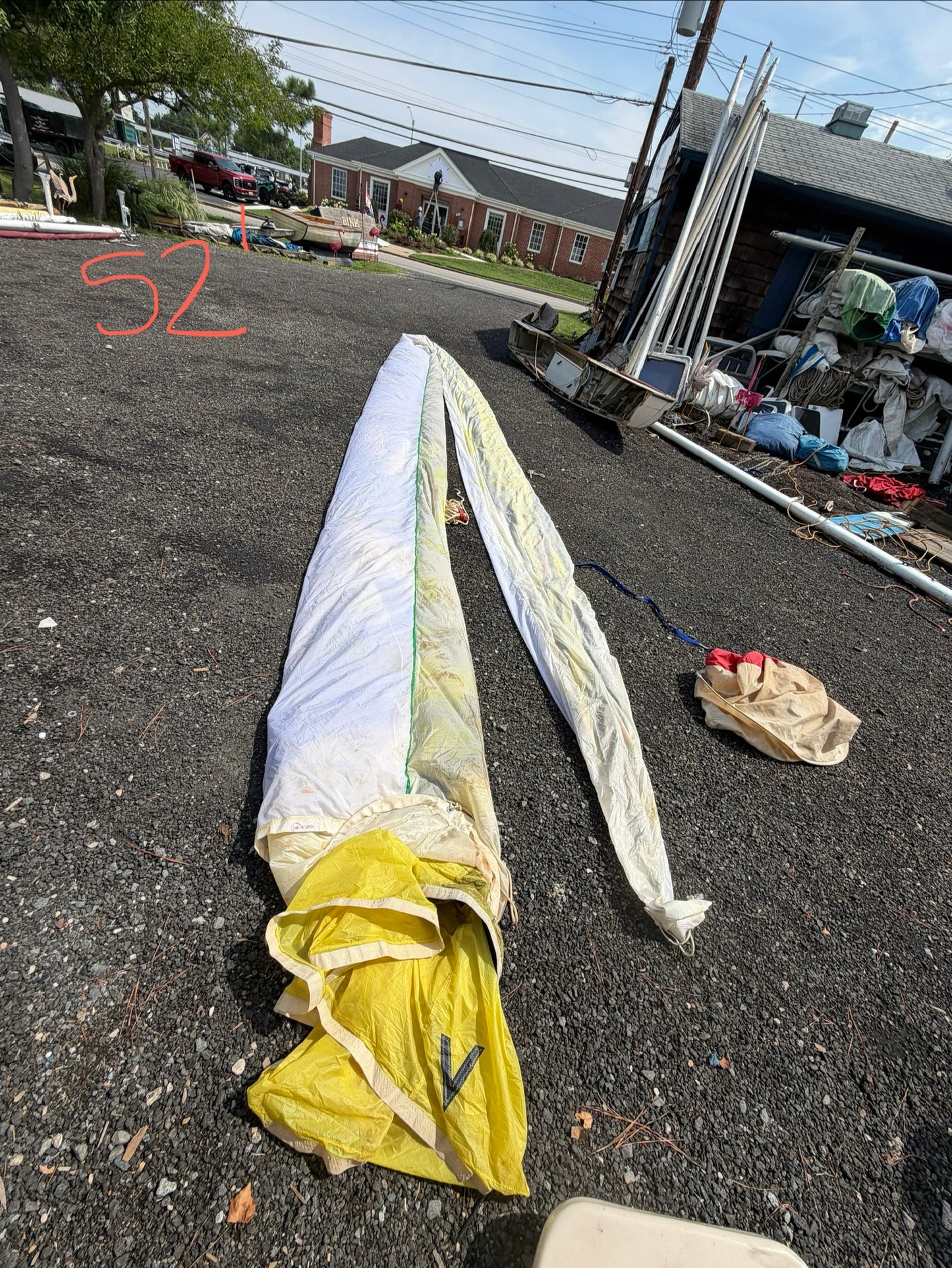 49'3" x 49'3" x 28'9" Symmetrical .75oz Spinnaker WITH 52' Sock - Humphries 42 IOR