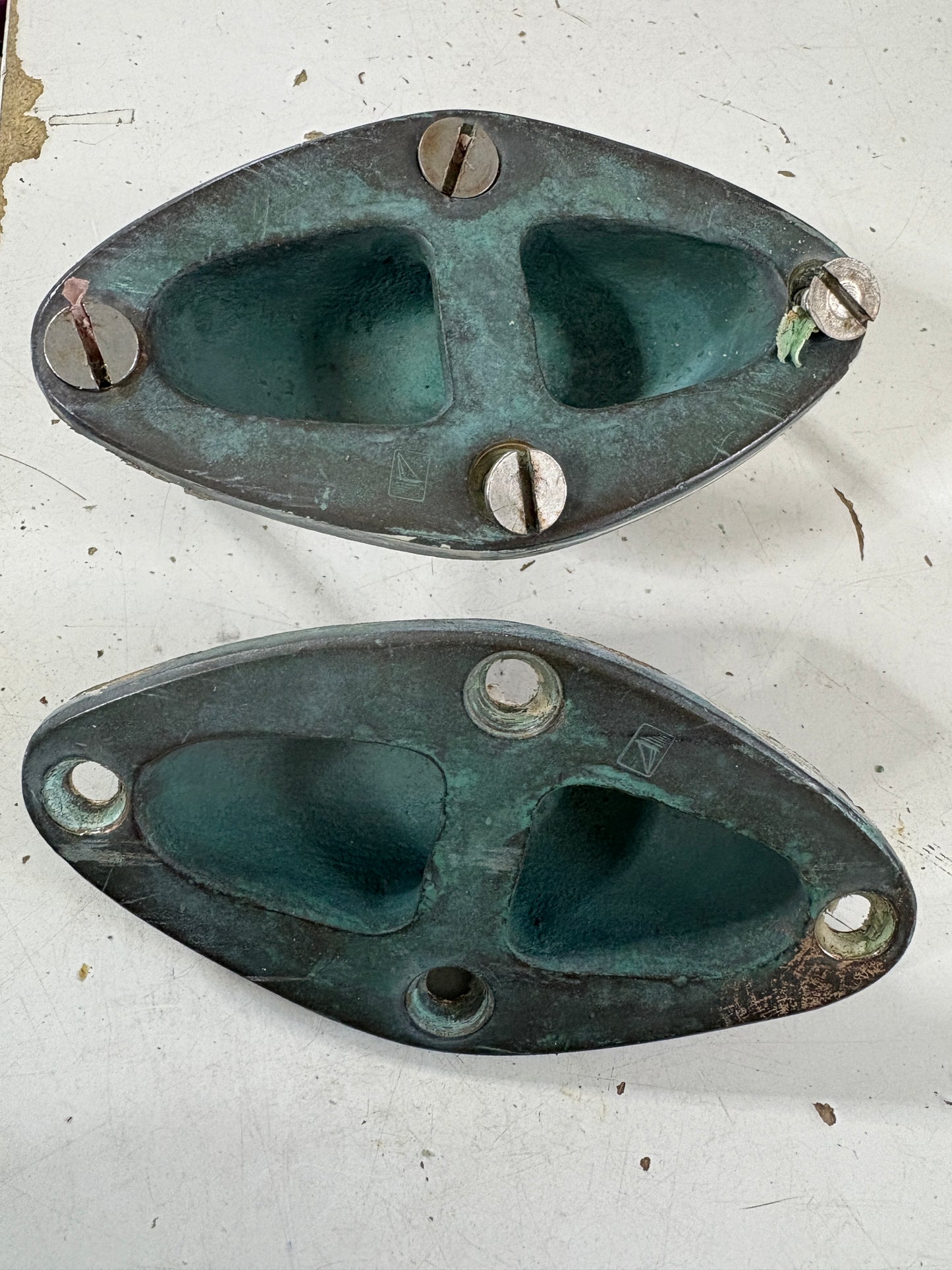 C Sherman Vintage Bronze Recessed Anchor Points off Tripp 30