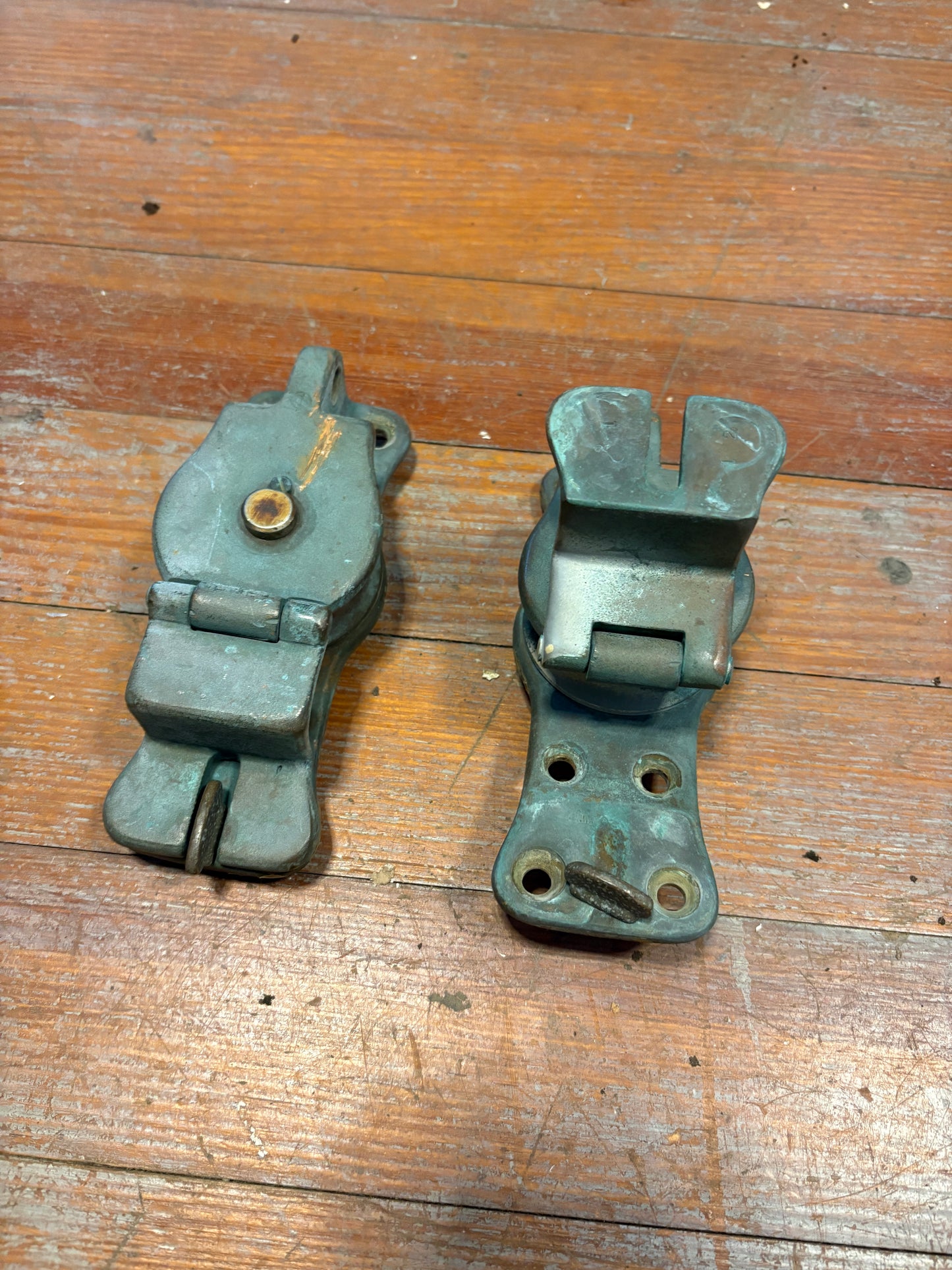Vintage Bronze Merriman Latching Cheek Snatch Foot Block off of Tripp 30 PAIR