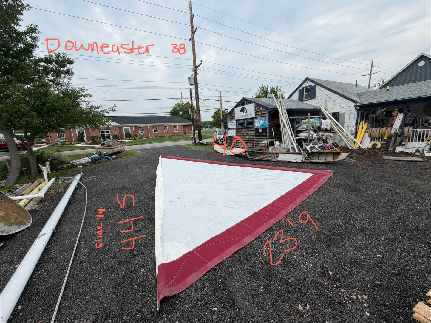 Downeaster 38 Roller Furling Sail - 44'5" x 40' x 23'9"
