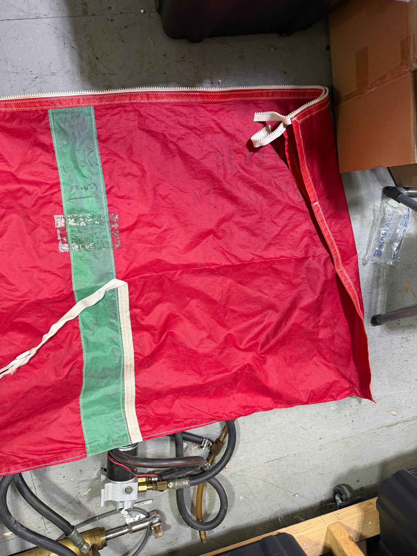 15'7" Long x 34" Wide Sail Bag - Missing Zipper