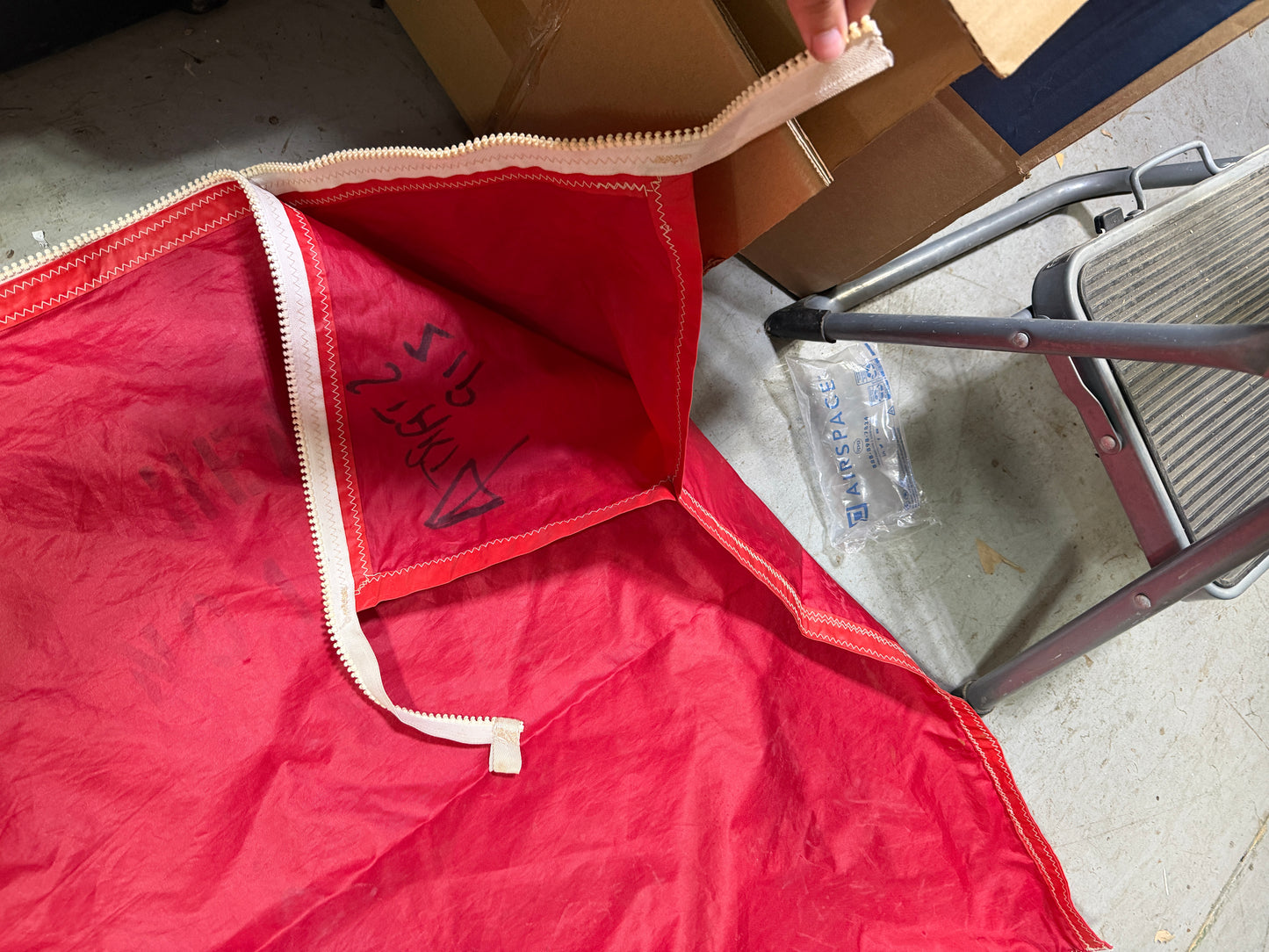 15'7" Long x 34" Wide Sail Bag - Missing Zipper