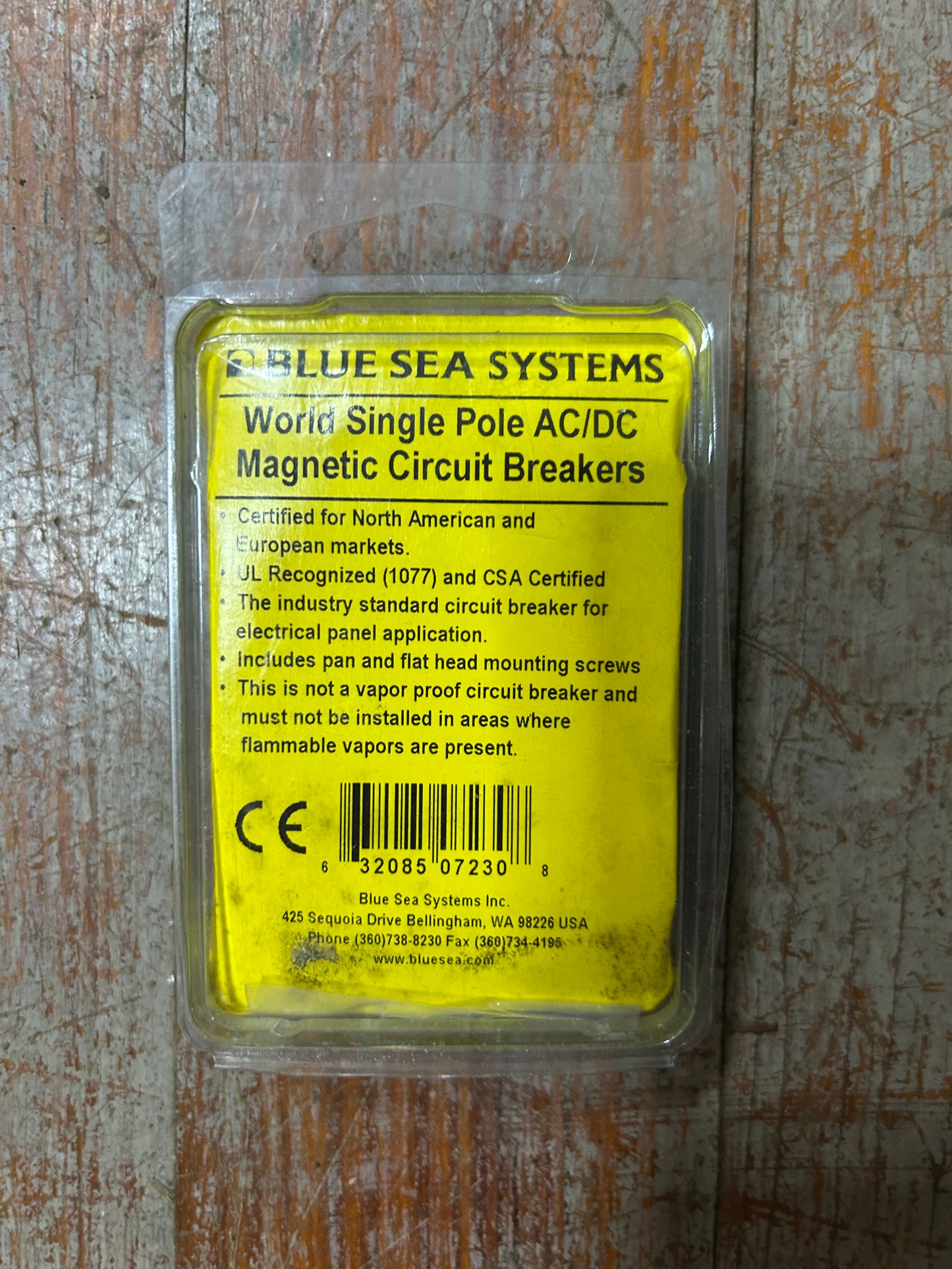 Blue Sea Systems 7230 50A World Circuit Breaker 65V DC / 277V AC