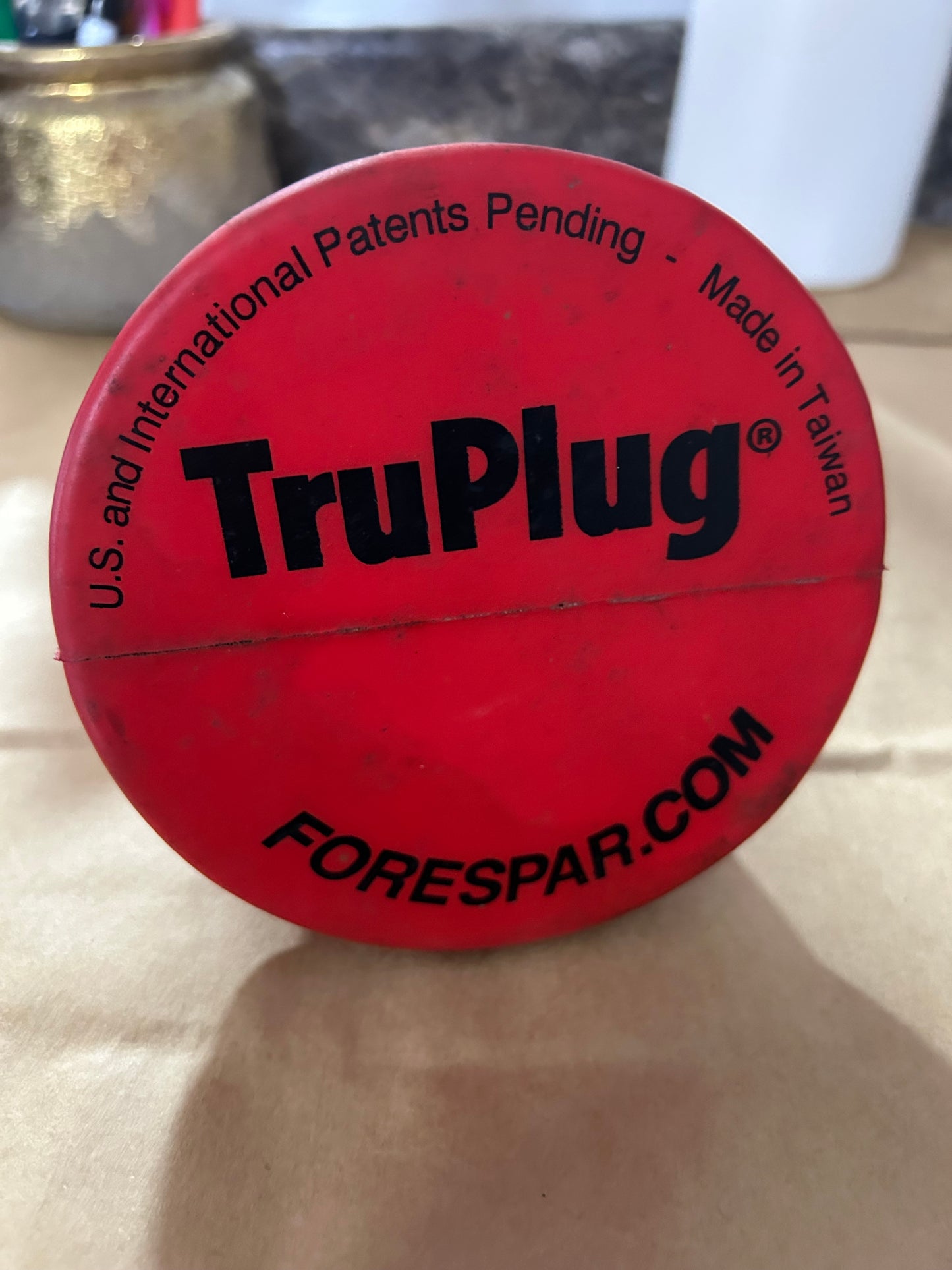 Forespar TruPlug Emergency Boat Hull Leak Plug Red 4 7/8” x 9 3/8”