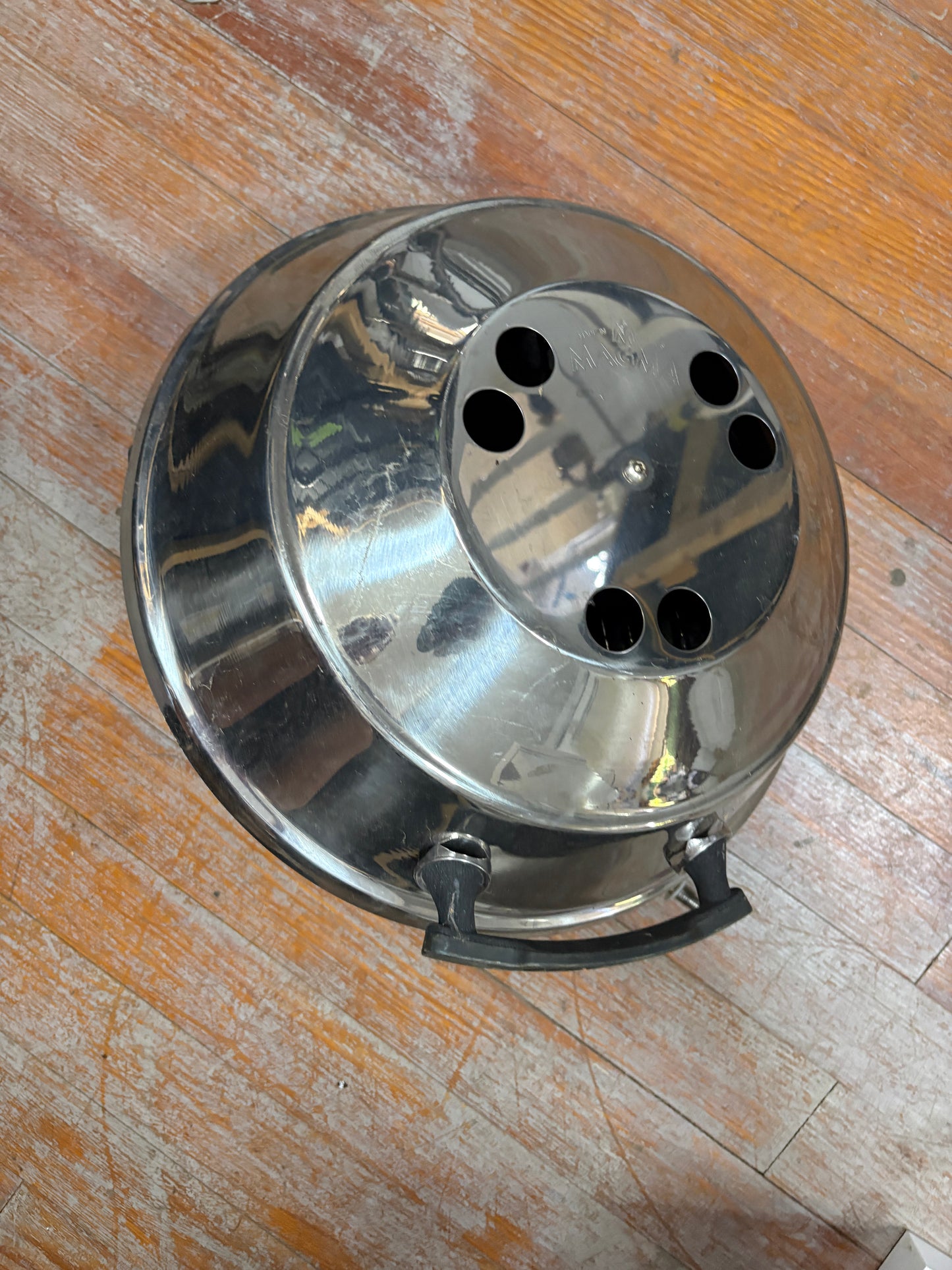 Magma Grill with rail attachment