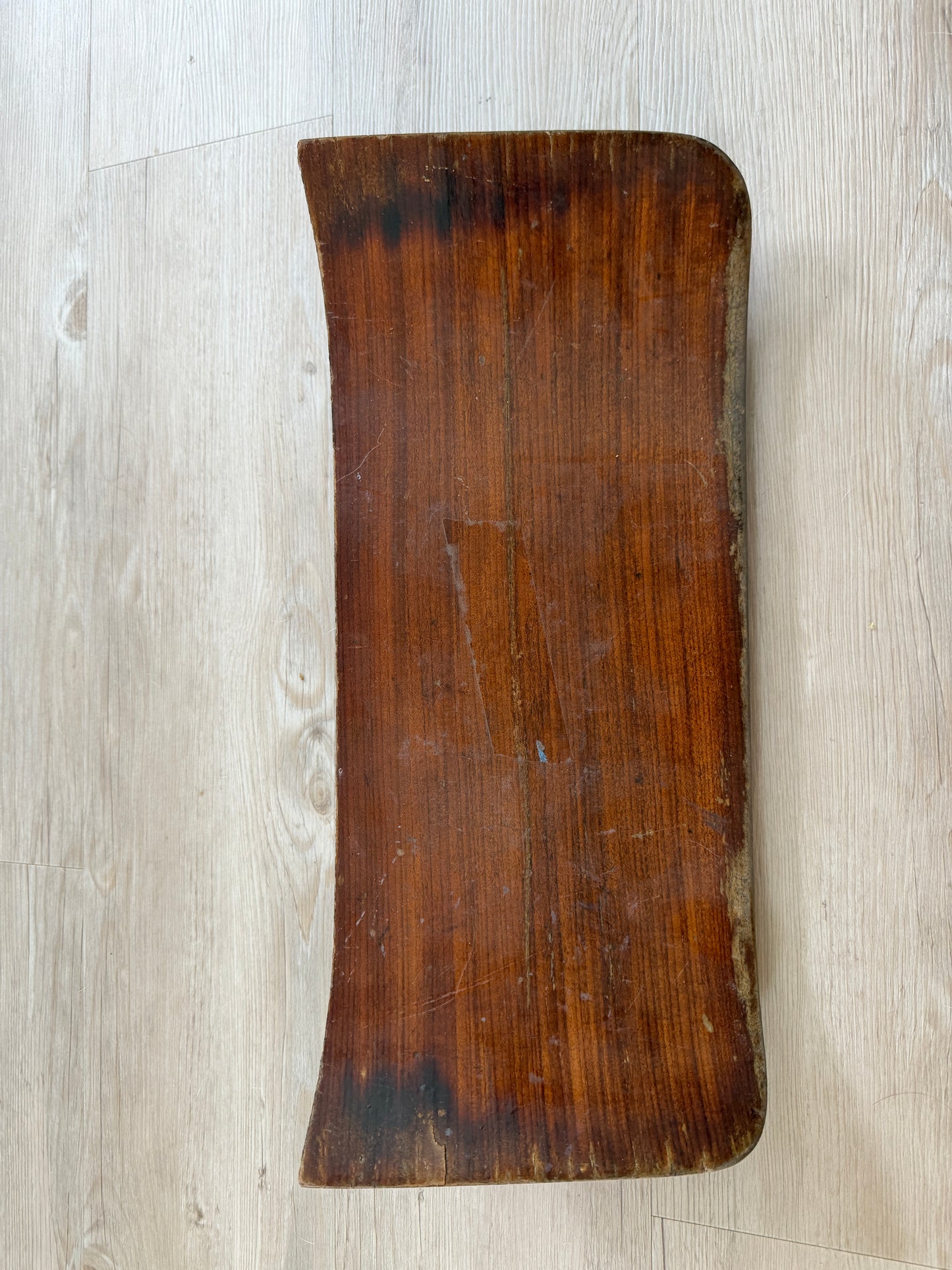 Single Teak Seat / Step - 18" Long x 8" Wide - Varnishing Issues