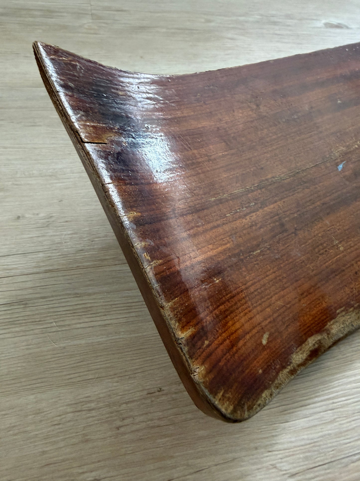 Single Teak Seat / Step - 18" Long x 8" Wide - Varnishing Issues