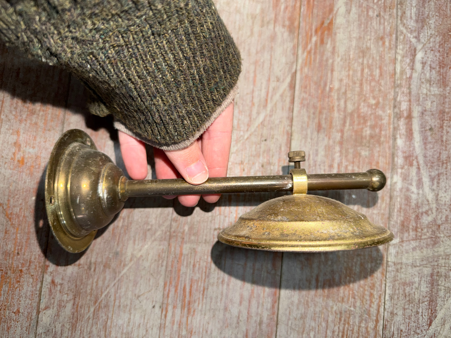 Brass Oil Lamp Deflector bronze 2a