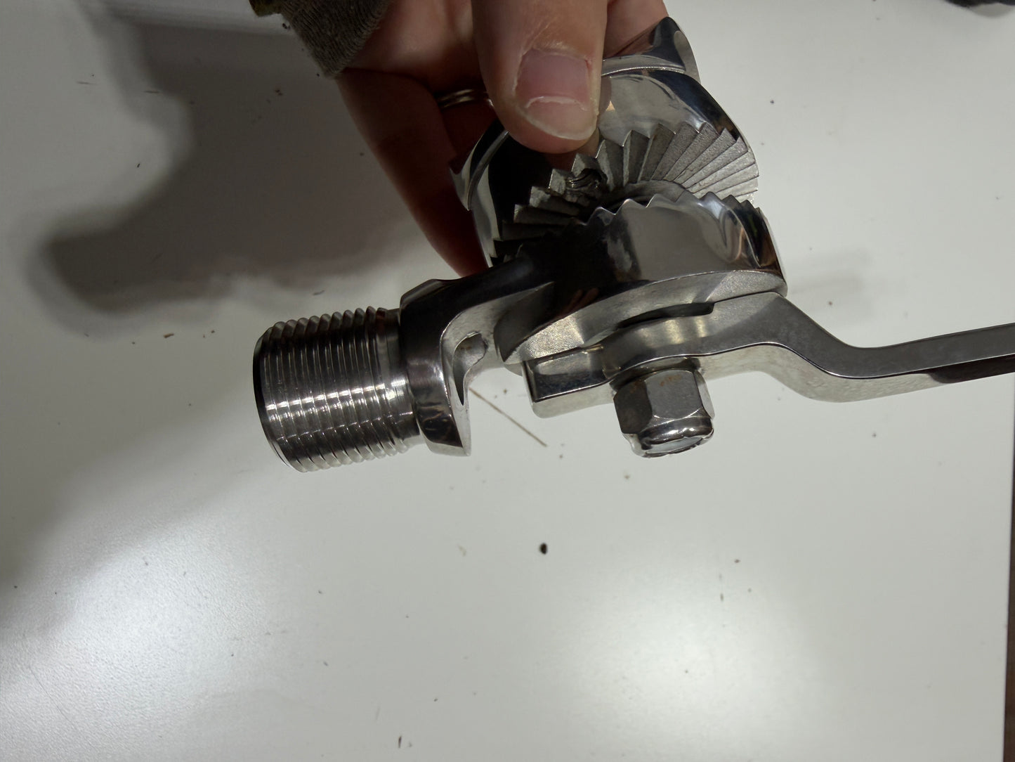 Stainless Rail Mount Antenna Holder