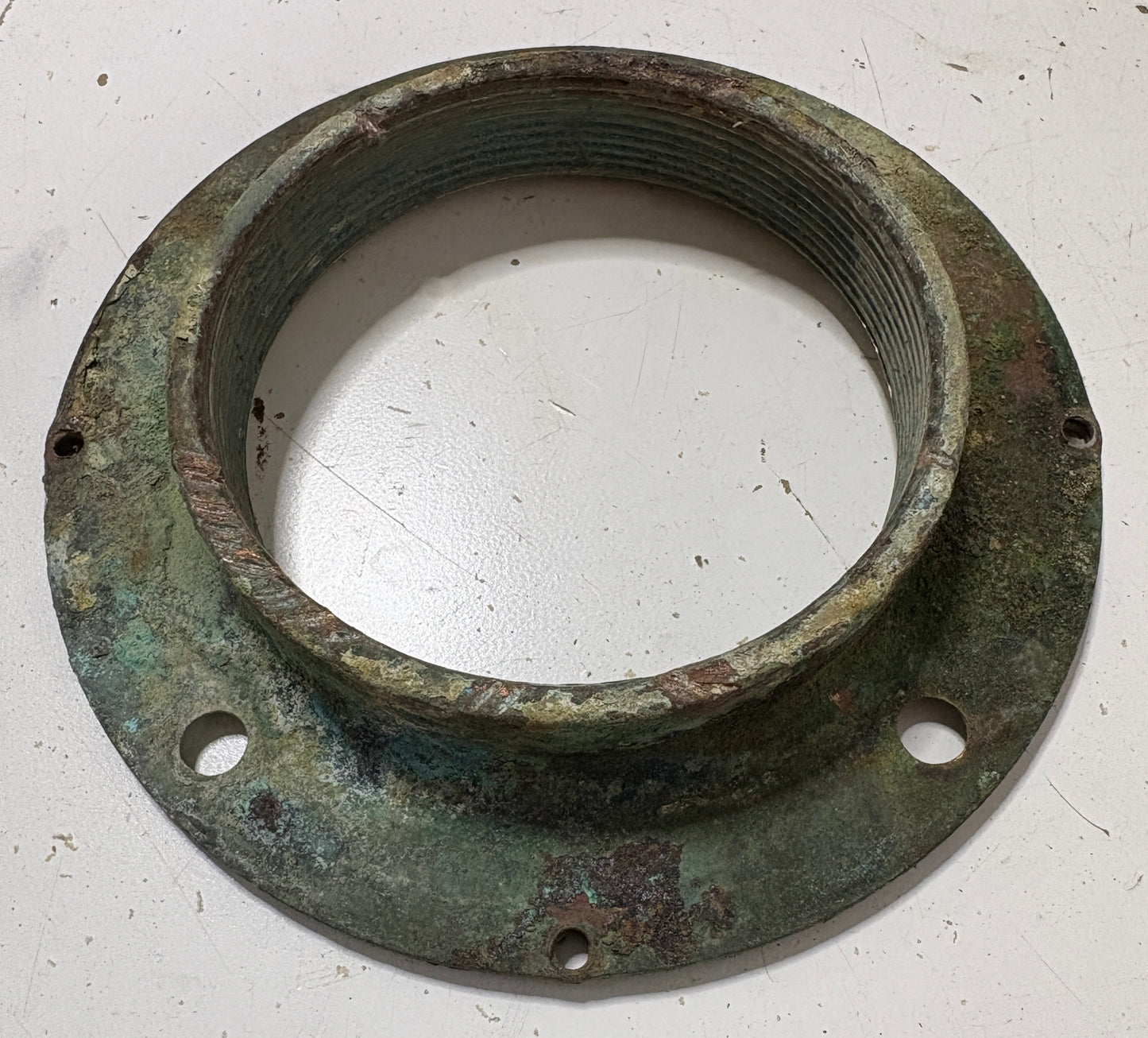 Vintage Bronze Deck Plate from Tripp 30